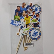 (6pc) topper Bola topper kue topper persib juventus barcelona manchester united bola