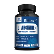 Balincer L-Arginine Capsules with L-Citrulline - Nitric Oxide Supplement - L Arginine and L Citrulli