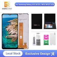 ◆๑✴IPARTSEXPERT Original LCD For Samsung Galaxy A12 M12 LCD With Frame Display Touch Screen Digitize