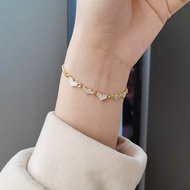 Love Heart Peach Heart Bracelet ins Design Girlfriends Sisters Token Bracelet Influencer Bracelet Fe