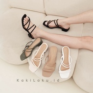 My Feet. Women's 3cm Double Strap Basic Leather Soft Synthetic Sandals Size 35-41