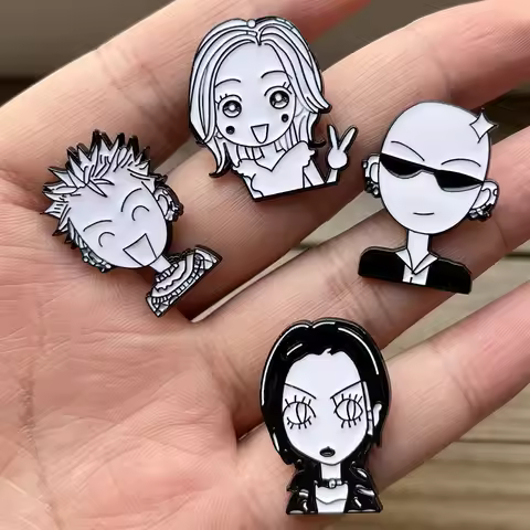Anime Brooches Nana Oosaki Komatsu Nana Nobuo Terashima, 4Pcs Japanese Cartoon Character Badges Pins