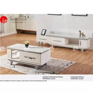 TV1186/1085 TEMPERED GLASS TOP COFFEE TABLE / TV CONSOLE
