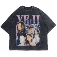 Patternmerch "yeji itzy homage" Oversize T-shirt | Washed tee | Vintage T-SHIRT