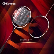 Kumpoo Lectra Like Genuine carbon Badminton Racket 4U Black Base Japan Available Stretch 10.5kg With Handle Wrap, Bag