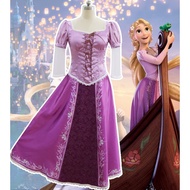 Adult Women Enchanted Princess Dress Long Sleeve Maxi Dress Fairy Tale Aladdin Cosplay Costume Hallo
