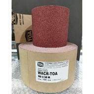 Rubbing Paper Sandpaper/ TOA Putty Sanders Size 100, 4" (1 Roll = 50 Meters)