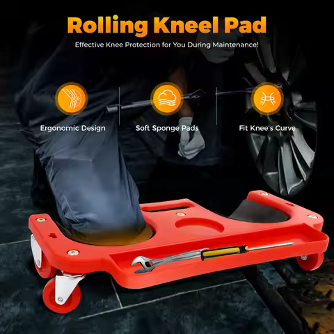 Rolling Knee Pads With Wheels PP Sponge Cushioned Knee Pad Movable Knee Dolly Creeper Used For Tile 