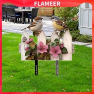 [FlameerMY] Garden Stake Ornament Collection Yard Decor Artwork 2D Garden Sign Bird Plaque Yard Sign