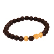 TAKA Jewellery 999 Pure Gold Pixiu with Gold Ball Beads Bracelet