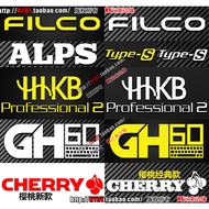 Stickers New Style HHKB Pro2/Type-S Electrostatic Capacitor Keyboard Metal Label Stickers LOGO Mobil