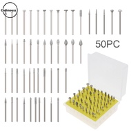 Chgimposs 50 cái 3 mét Shank kim cương mài đầu cắt mài Burr Drill Bits đặt điện Mài phụ kiện