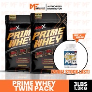 2 Unit X MMX Prime Whey Protein 3 lbs /1.31 kg + Free MMX TST Supply