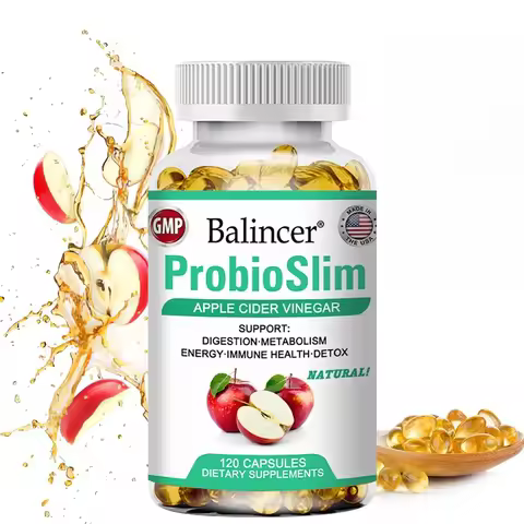 Apple Cider Vinegar Capsules - Detoxification, Weight Management, Supports Cardiovascular and Digest