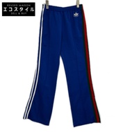 Gucci 696270 x adidas藍色側邊喇叭運動褲，S 碼 [二手]