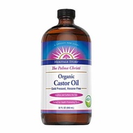 ▶$1 Shop Coupon◀  Heritage Store Organic Castor Oil, Cold Pressed | Rich Hydration for Hair &amp; Skin,