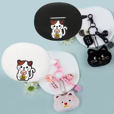 For JBL TUNE T115 /T120 T125TWS T215 T230NC/T130NC Case cute cat Silicone Wireless Bluetooth Earphon