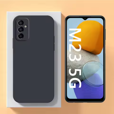For Samsung Galaxy M23 5G Case Galaxy M13 M23 M33 M53 Cover TPU Shockproof Liquid Silicon Phone Back