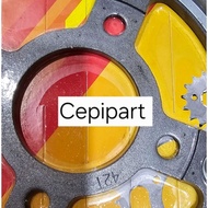 Front & rear gears for the new mega pro 42T/14T