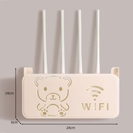 Router Stand TV Set-Top Box Wifi Bracket Wall Mounted Rack Punch-Free Storage Box路由器放置架电视机顶盒