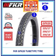 TAYAR FKR GPX20 (BUNGA SIME TYRE/BUNGA SOTONG) 2.25-17, 2.50-17, 2.50-18 TUBETYPE Tyre [ TAYAR 2025 