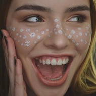 雛菊派對臉部紋身貼紙 防水持久植物基顏料 攝影造型專用