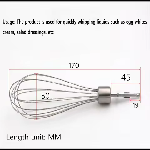 Stainless Steel Blender Whisk Mixer Eggbeater for Braun MQ325 MQ505 MQ525 MQ5025 MQ725 MQ785 MQ787 M
