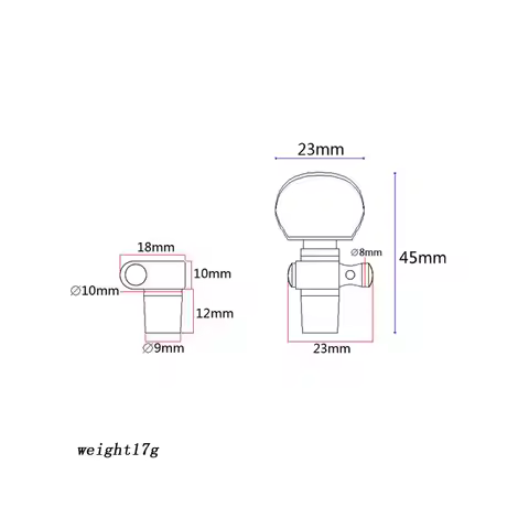 Tuning Pegs Machine Head Banjo 5th String Geared Tuner Alloy Silver Part for Banjo Instrument