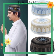 YOLAN Muslim Hat Fashion Embroidery Saudi Arabian Musliman Turban