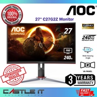 AOC C27G2Z 27" CURVED 1500R 240HZ 0.5MS Freesync Heigh Adjustable Gaming Monitor VA Panel Full HD 19