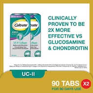 CALTRATE Joint Health UC-II Collagen Supplement 2X more effective vs Glucosamine &amp; Reduce joint discomfort 90 Tabs [2 Pack]