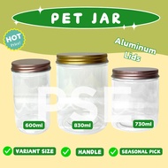 PET JAR Aluminium Cap bottle plastic container biscuit jar biskut container biskut jar 饼干罐 罐子 plasti
