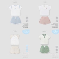 NOUS SS25 - short sleeve Nous baby clothes set - NF13A - 0M 3M 6M 9M 12M 18M 2Y - NOVA.T10B