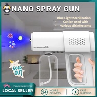 Blue Light Nano Spray Fogging Machine Disinfectant Spray Gun Handheld Wireless Atomizer Fog Disinfectant Liquid