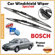 For Proton Wira BOSCH ADVANTAGE Wiper Front FREE Windshield Tablets Wiper Cermin Kereta DIY Original