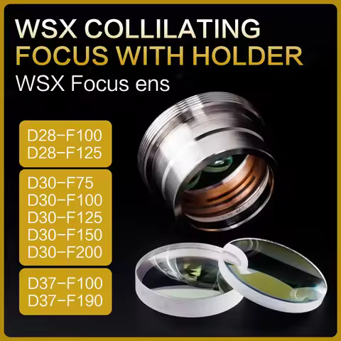 WSX Laser Focusing Lens and Collimating Lens D28 D30 F100 F125 F150 Focusing Lens for KC13 KC15 NC30