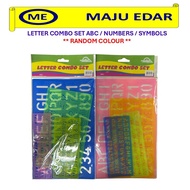 LETTER COMBO SET TEMPLATE RULER 4'S ABC / NUMBERS / SYMBOLS ZC-104