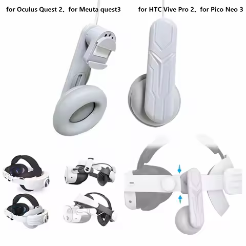 For Meta Quest 3 Headset Clip-on Headphones Comfortable Sound Enhancer White For Quest 2 VR Headsets