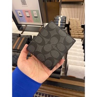 100% Authentic Coach Men Wallet Logo (black)