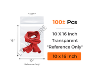 📢100Pcs Small Medium Large Zipper Bag LDPE Ziplock Bag Flat Clear Storage Plastic Bag Transparent 1.