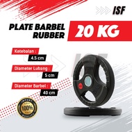 20 KG Rubber Barbell Plate Diameter 5cm 20kg Rubber Barbell Plate Weight Plate