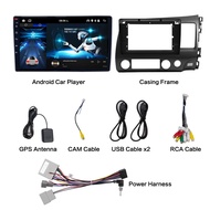 HO จอแอนดรอย จอ10นิ้ว HONDA CIVIC FD 2006-2011Apple Car play เครื่องเสียงรถยนต์ ขายดี สนับสนุนกล้องพ