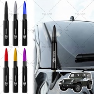 1pcs Metal Car Roof Antenna Bullet Head Car Logo Aerial for Toyota Corolla Yaris Aygo Prius RAV4 Cam