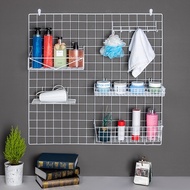 Mesh Grid Display Rack Iron Mesh Supermarket Shelf White Mesh Rack Bar Mesh Grid Kindergarten Works 