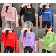 [TSHIRTWOMEN]  T shirt Lengan Panjang Baju Perempuan Murah Wanita Plus Size Tshirt Long Sleeve Blouse Clothes