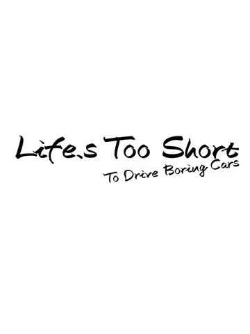 Life Is Too Short To Drive Boring Cars Personality Decals Vinyl Words Car Sticker Waterproof Auto Ac