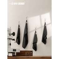 MHW-3BOMBER Bomber Barista Rag Italian Bar Towel with Hanging Ring Milk Foaming Cleaning Cloth