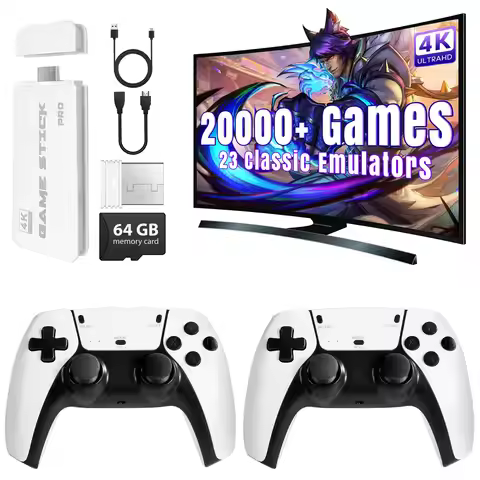 2025 LDK Retro Gaming Console 20000+ Games 23 Emulators 2.4GHz 4K HD Output Plug & Play TV Video Gam