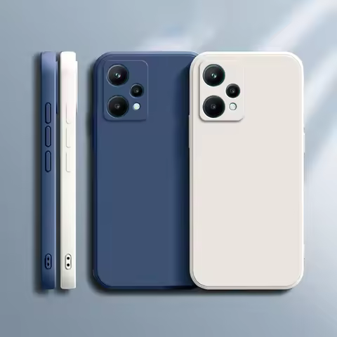 Original Soft Case for OPPO Realme 9 Pro SE Square Liquid Silicone Realme9 9Pro 5G Speed Luxury Clas