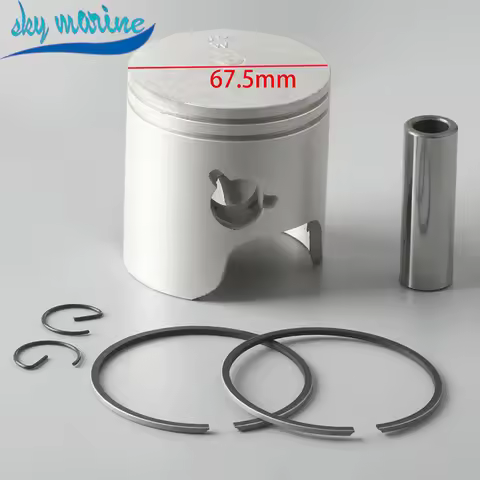 Piston set (0.50Mm O/s) 6H4-11636-01 for yamaha outboard 2 Stroke 25HP 40HP 50HP 67.5MM 6H4-11636 6H
